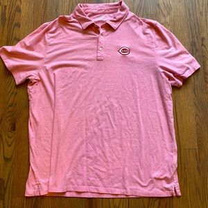 Mens Vineyard Vines Edgartown Polo - Cincinnati Reds